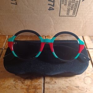GUCCI GG0280SA Round Sunglasses Interlocking G Multicolor 51□20 150 With Case